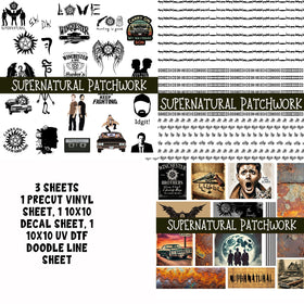Supernatural Doodle Patchwork Set