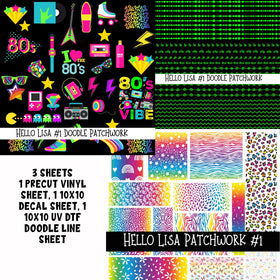 Hello Lisa Doodle Patchwork Sets 2 styles available