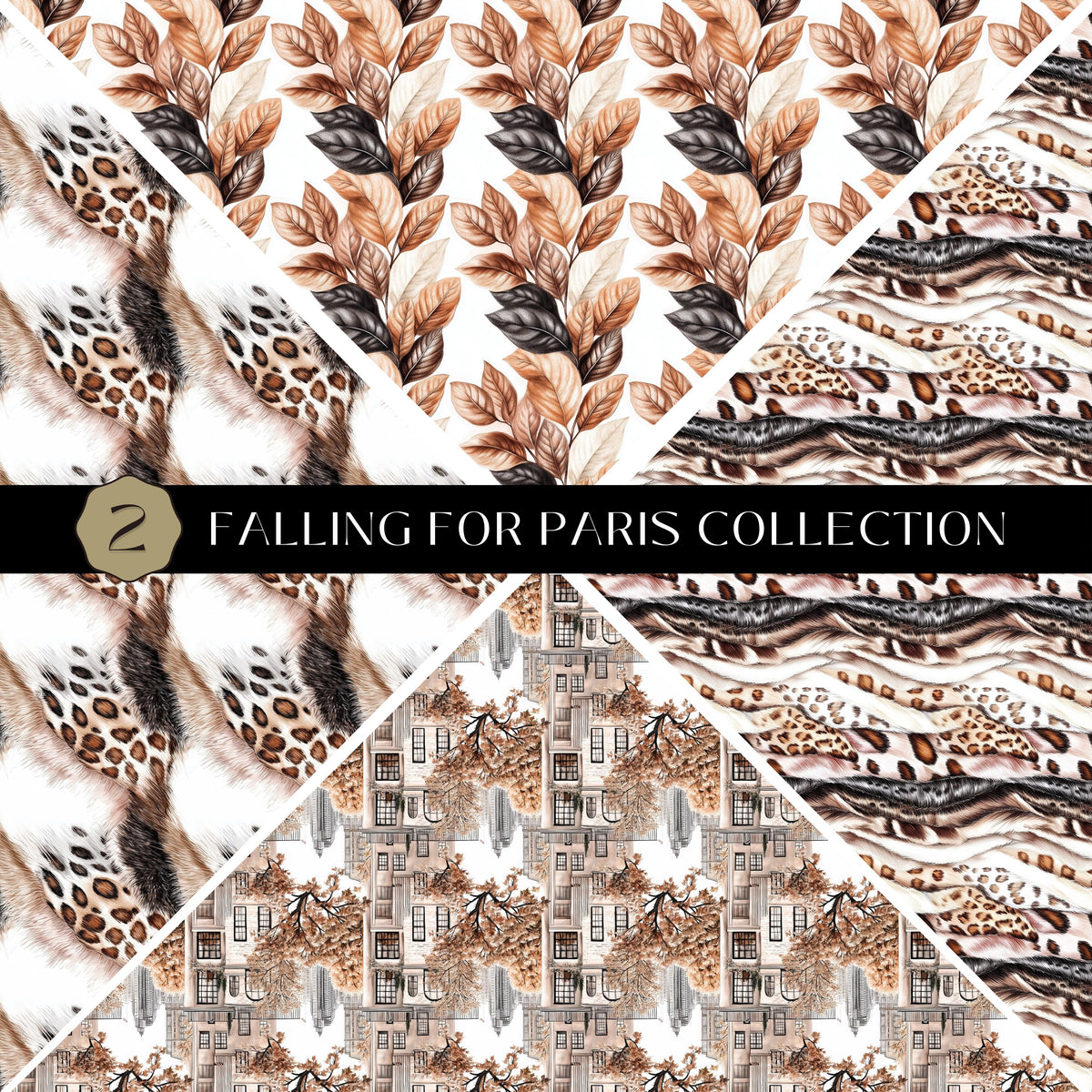 Falling for Paris precut Vsplit 12x12 vinyl sheet 2 Designs
