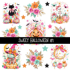 Sweet Halloween Torn Pages UV DTF Decal sheets 3 Designs available