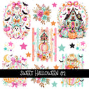 Sweet Halloween Torn Pages UV DTF Decal sheets 3 Designs available