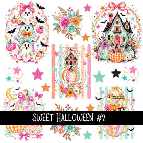 Sweet Halloween Torn Pages UV DTF Decal sheets 3 Designs available