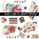 Sweet Land of Liberty Patches UV DTF Decal sheets