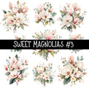 Sweet Magnolias- UV DTF Decal sheet 5 sheet designs to choose from