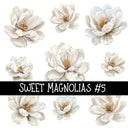 Sweet Magnolias- UV DTF Decal sheet 5 sheet designs to choose from