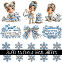Sweet as Cocoa UV DTF Decal sheets