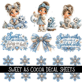 Sweet as Cocoa UV DTF Decal sheets