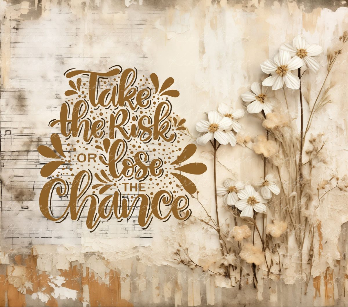 Take the risk vinyl tumbler wraps