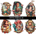 Tattoo Princess UV DTF Decal sheets 2 Designs Available