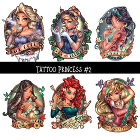Tattoo Princess UV DTF Decal sheets 2 Designs Available