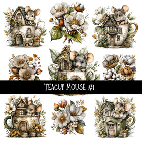 Teacup Mouse UV Decal sheets 2 to choose from