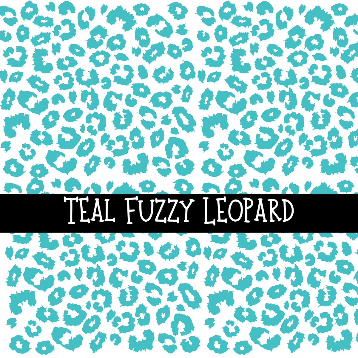 Fuzzy Leopard UV DTF Decal sheets 8 color Options