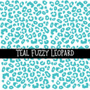Fuzzy Leopard UV DTF Decal sheets 8 color Options