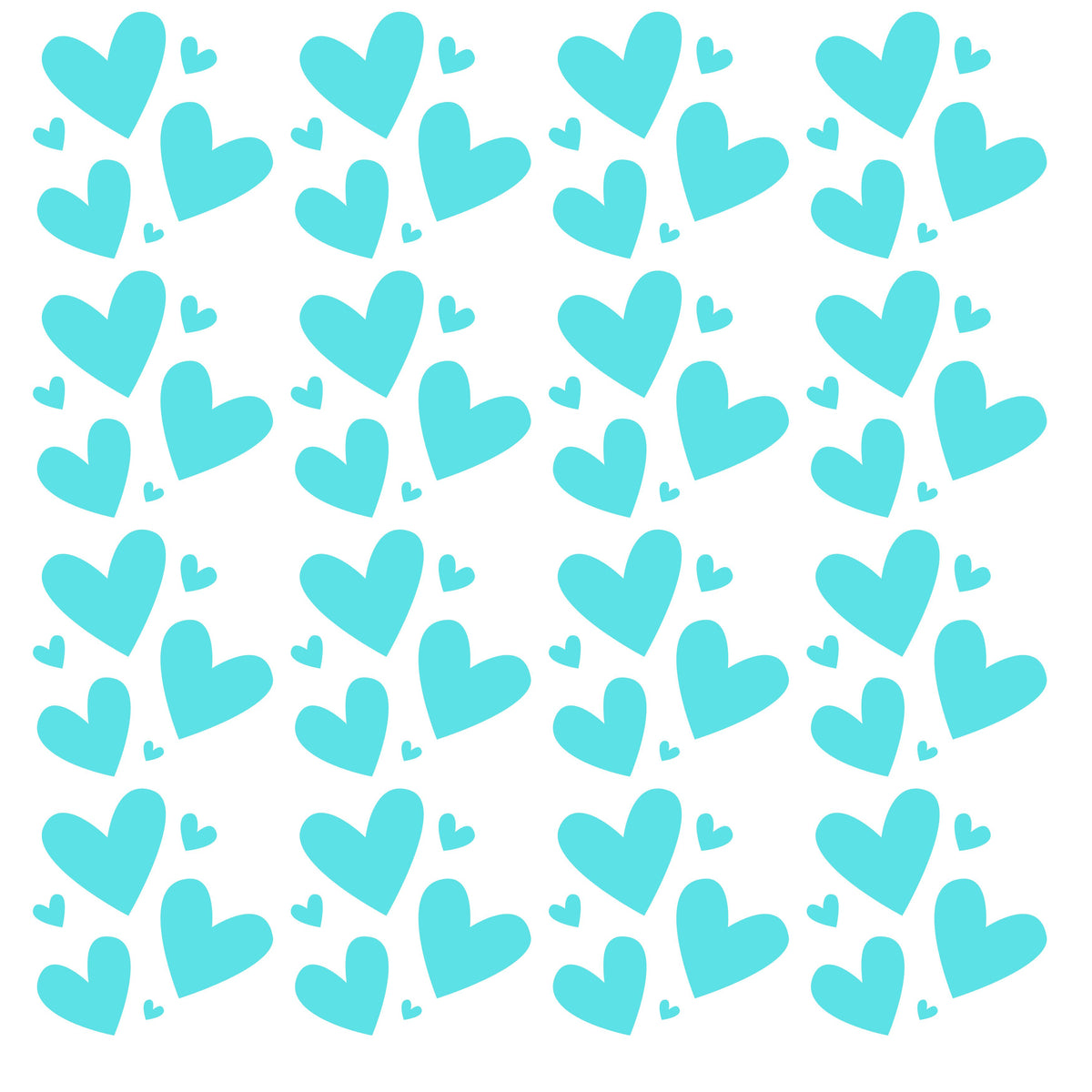 Hearts in multiple sizes UV DTF Decal sheets- multiple color options