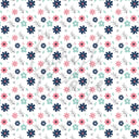 Teal, Navy and Pink Florals Adhesive Vinyl