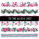 Tee Time UV DTF Decal sheets 11 Designs available
