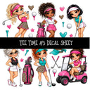 Tee Time UV DTF Decal sheets 11 Designs available