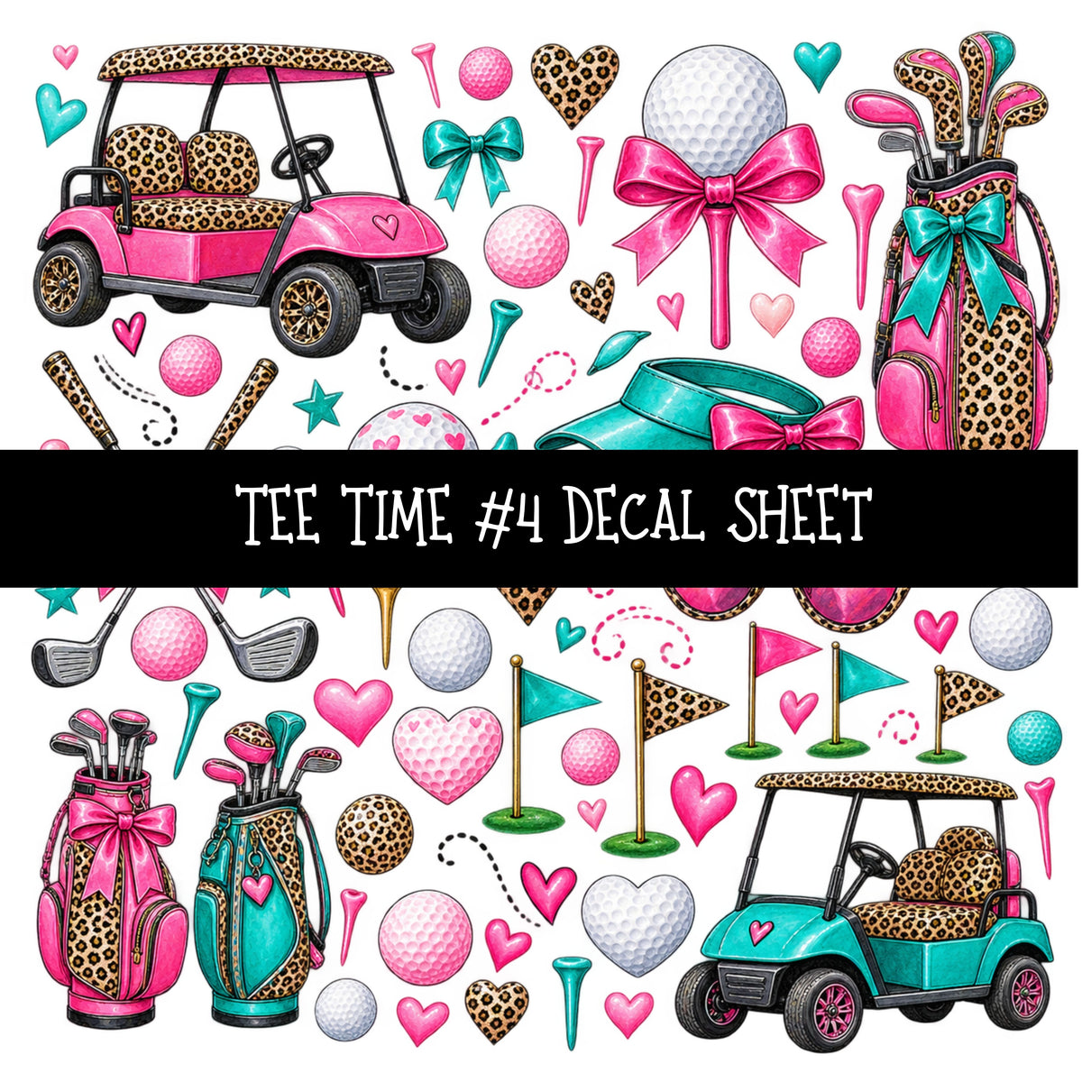 Tee Time UV DTF Decal sheets 11 Designs available