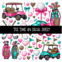 Tee Time UV DTF Decal sheets 11 Designs available