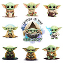 The Baby Green Guy UV DTF Decal accent Sheet 10x10