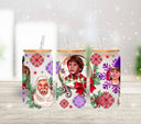 Santa Claus uv dtf 16oz libbey wrap