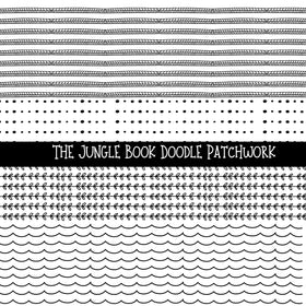 Jungle Book Doodle Patchwork Set