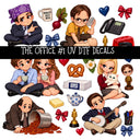The Office UV DTF Decal sheets 5 Designs available