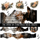 The Opera Torn Pages UV DTF Decal sheets 3 designs available
