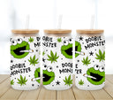 Doobie Monster- UV DTF 16oz Libbey wrap