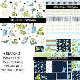 Tiana UV DTF Doodle Patchwork Set