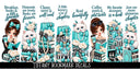 Tiffany Bookmark UV DTF Decal sheet- 8 Designs