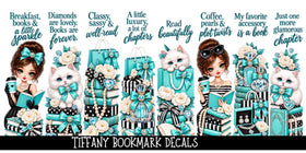 Tiffany Bookmark UV DTF Decal sheet- 8 Designs