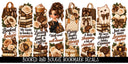 Booked and Bougie Bookmark UV DTF Decal sheet- 8 Designs