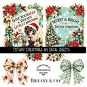 Tiffany Christmas UV DTF Decal sheets 5 Designs available