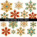 Tiffany Christmas UV DTF Decal sheets 5 Designs available