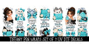 Tiffany Pen wraps UV DTF Decal sheet- set of 7 Designs