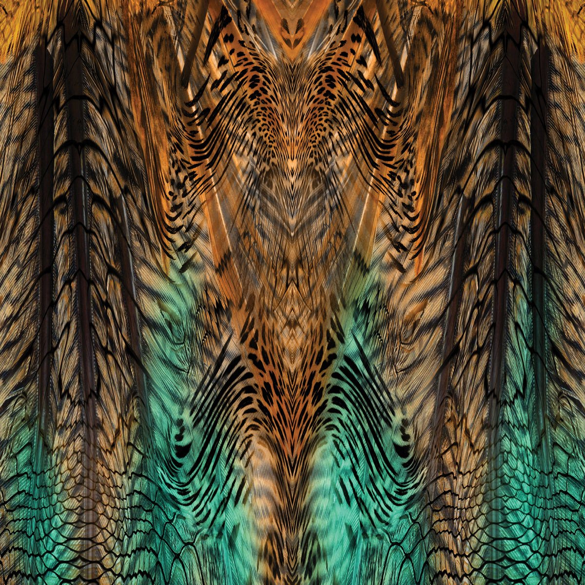 Tiger Snake Green Brown Adhesive Vinyl