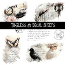 Timeless Torn Pages UV DTF Decal sheets 4 Designs available