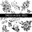 Timeless Torn Pages UV DTF Decal sheets 4 Designs available