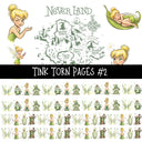Tink Torn Pages UV DTF Decal sheets 6 Designs available
