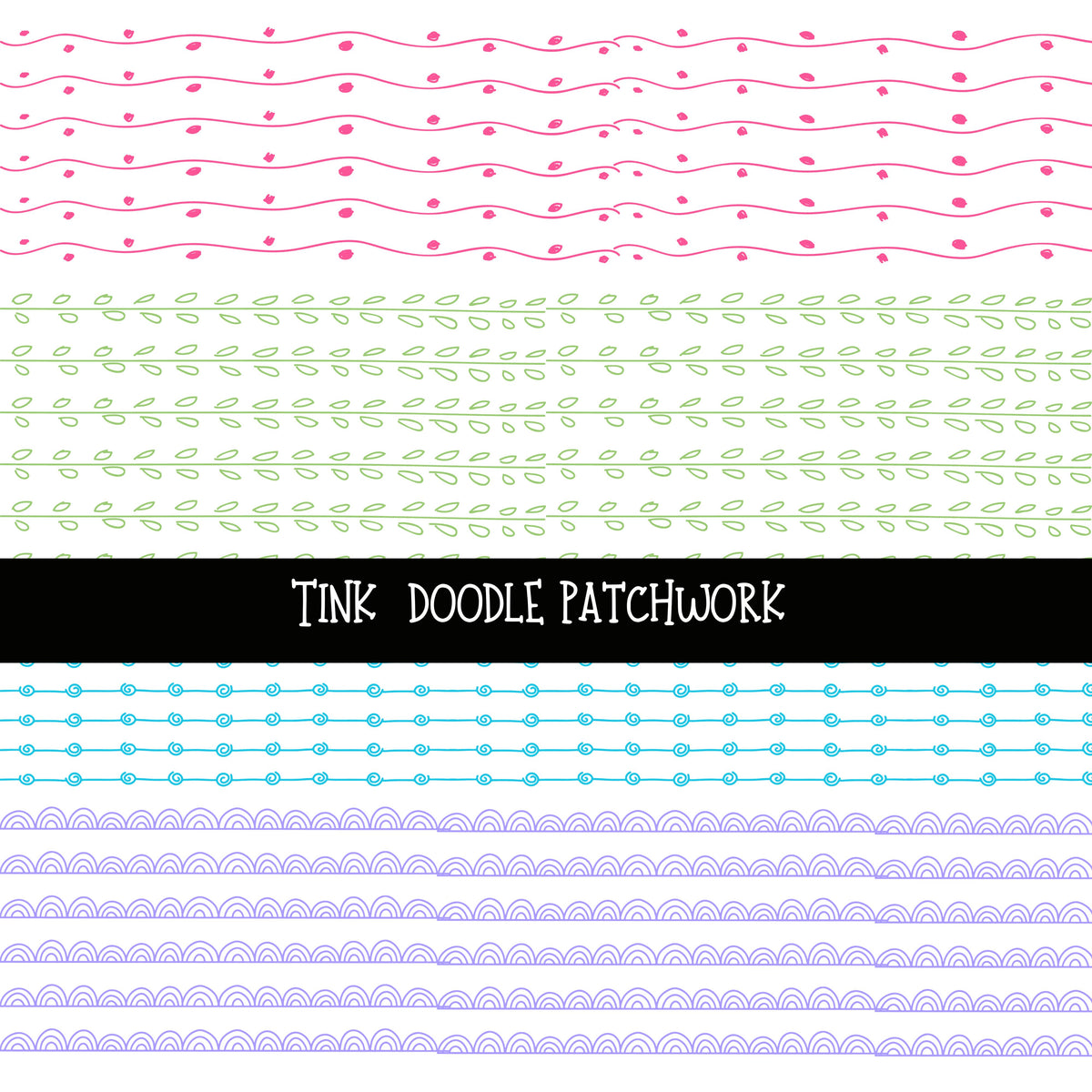Tink Doodle Patchwork Set