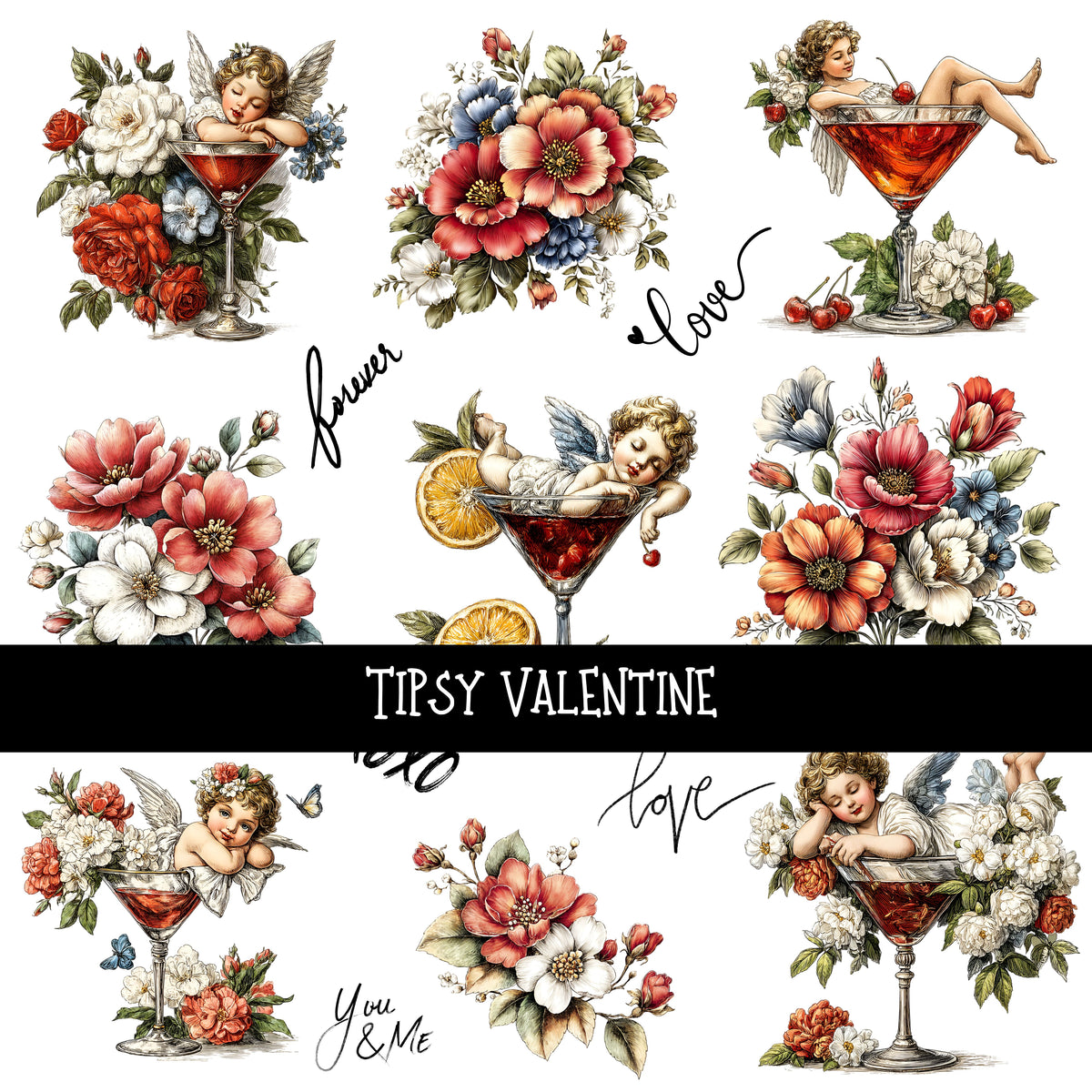 Tipsy Valentine UV Decal sheet