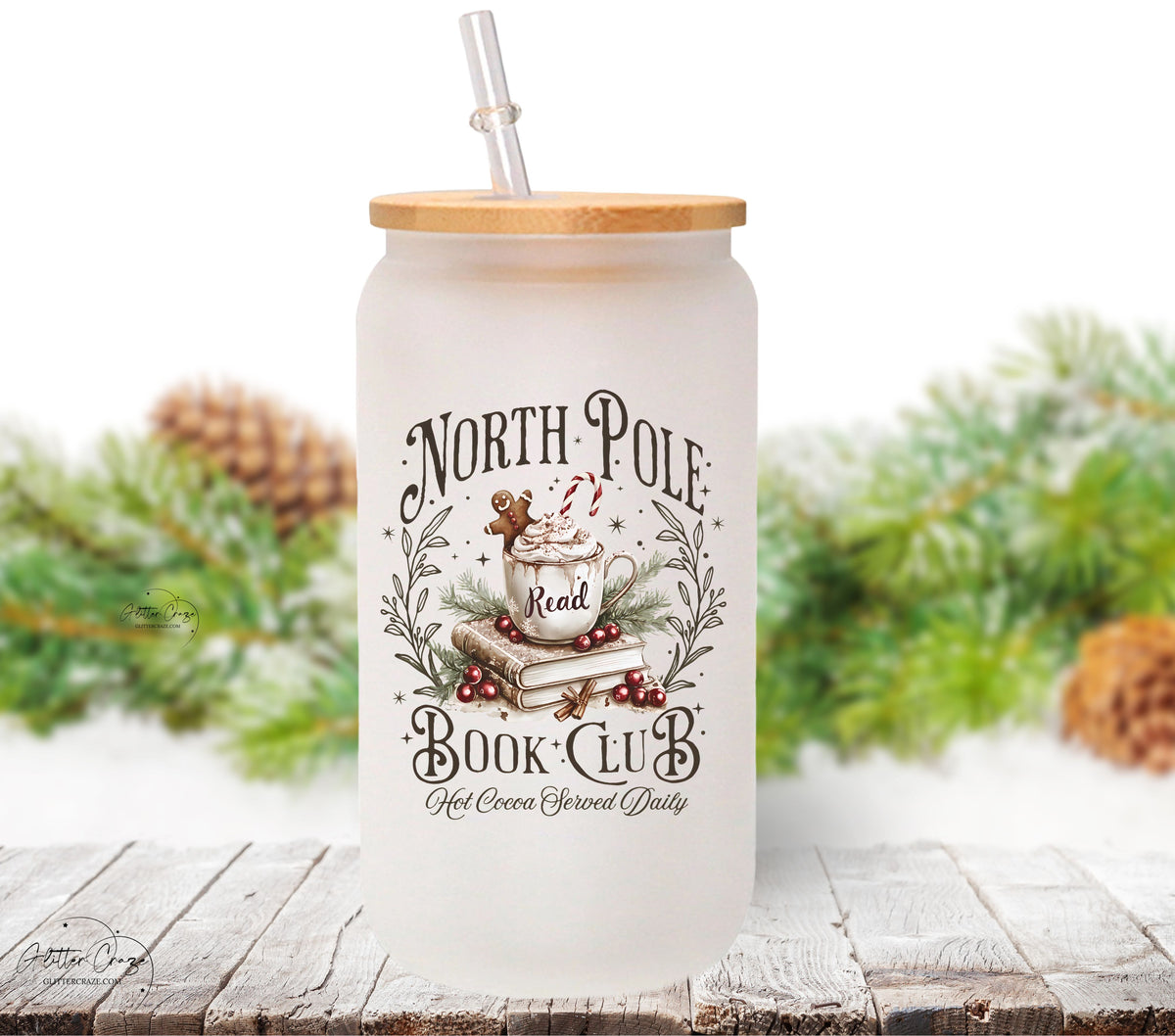 North Pole Book Club UV DTF Decals