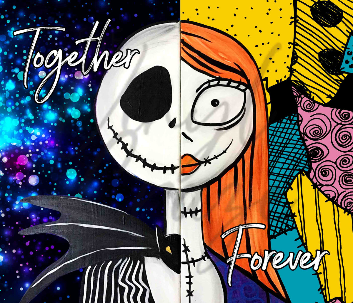 Together Forever 20 or 30 oz Skinny Adhesive Vinyl Wrap