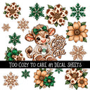 Too cozy to care UV DTF Decal sheets 3 Designs available