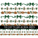 Too cozy to care UV DTF Decal sheets 3 Designs available