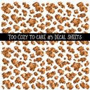 Too cozy to care UV DTF Decal sheets 3 Designs available