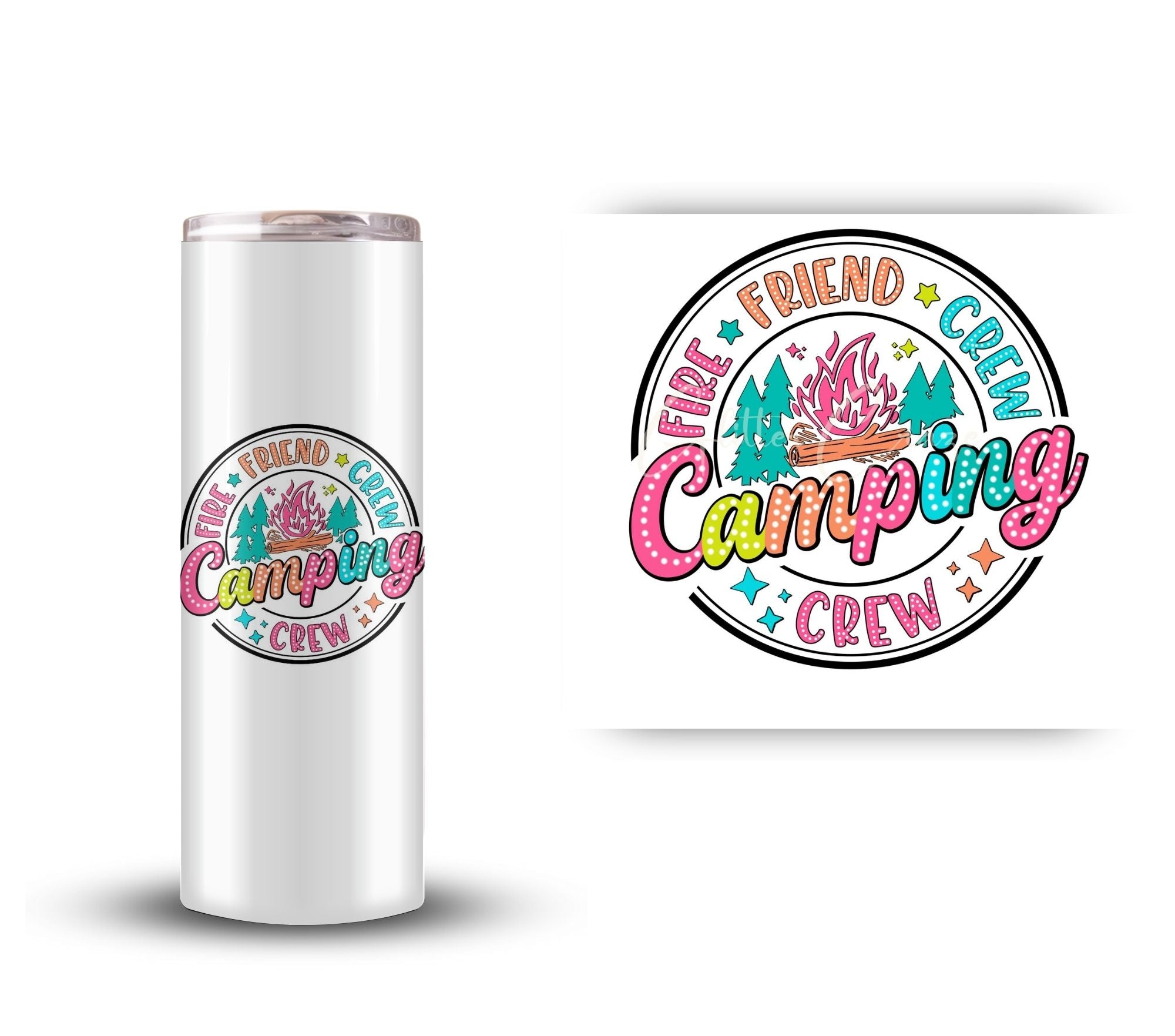 Camping Crew UV DTF Decals – Kraft Craze