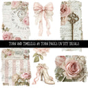 Torn and Timeless Torn Pages UV DTF Decal sheets 5 designs available