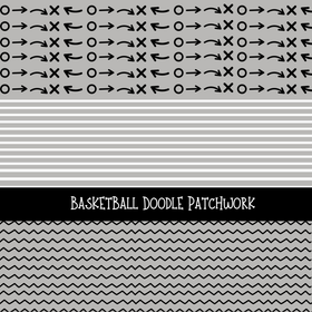 BasketBall Doodle Patchwork Set